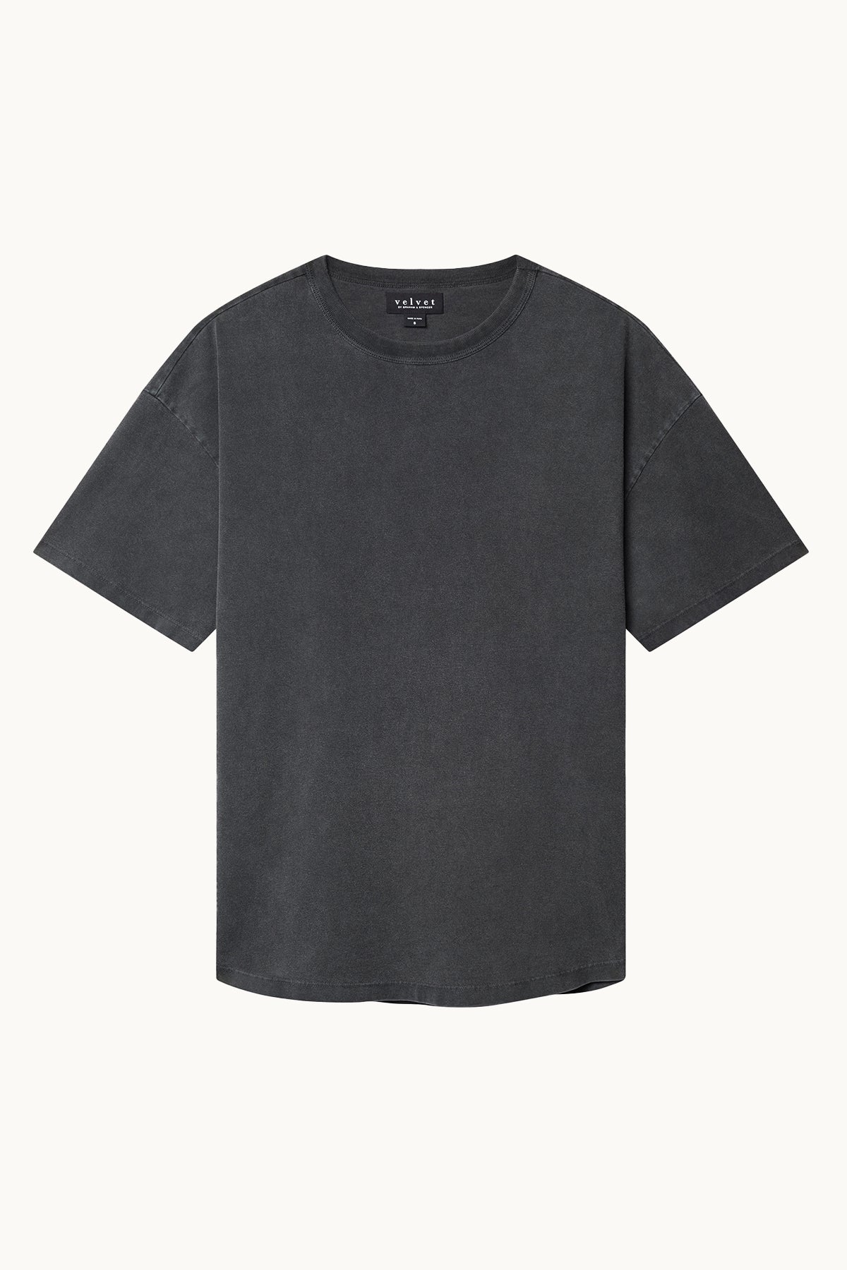   The BRYAN TEE from Velvet by Graham & Spencer, made from soft pima cotton jersey, provides everyday versatility and a relaxed fit, photographed on a white background. 