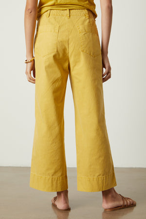 Mya Pant in golden yellow aurora color back