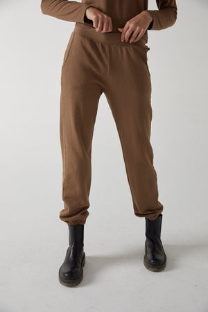 Zuma Sweatpant in hazelnut front 2