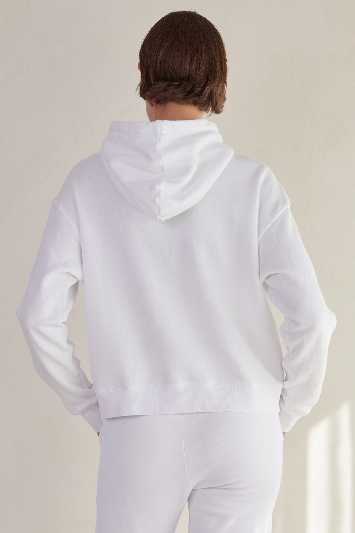   Ojai Hoodie in white back 